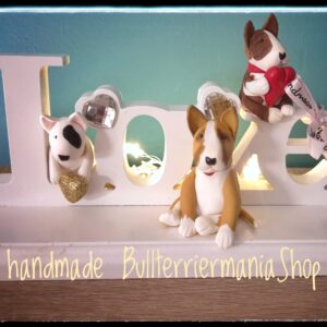 Bull Terrier Love Sign, Dog Lover Decor, Bull Terrier Gift, Handmade Dog Decoration, Valentine's Day Gift, Pet Lover Home Decor