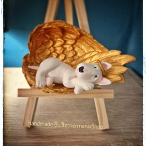 Memorial Bull Terrier Angel Figurine