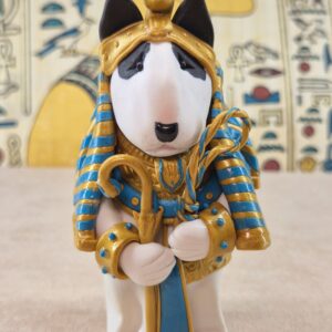 Handmade English Bull Terrier Pharaoh Sculpture