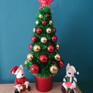 Bull Terrier Christmas Tree Decoration handmade holiday figurines