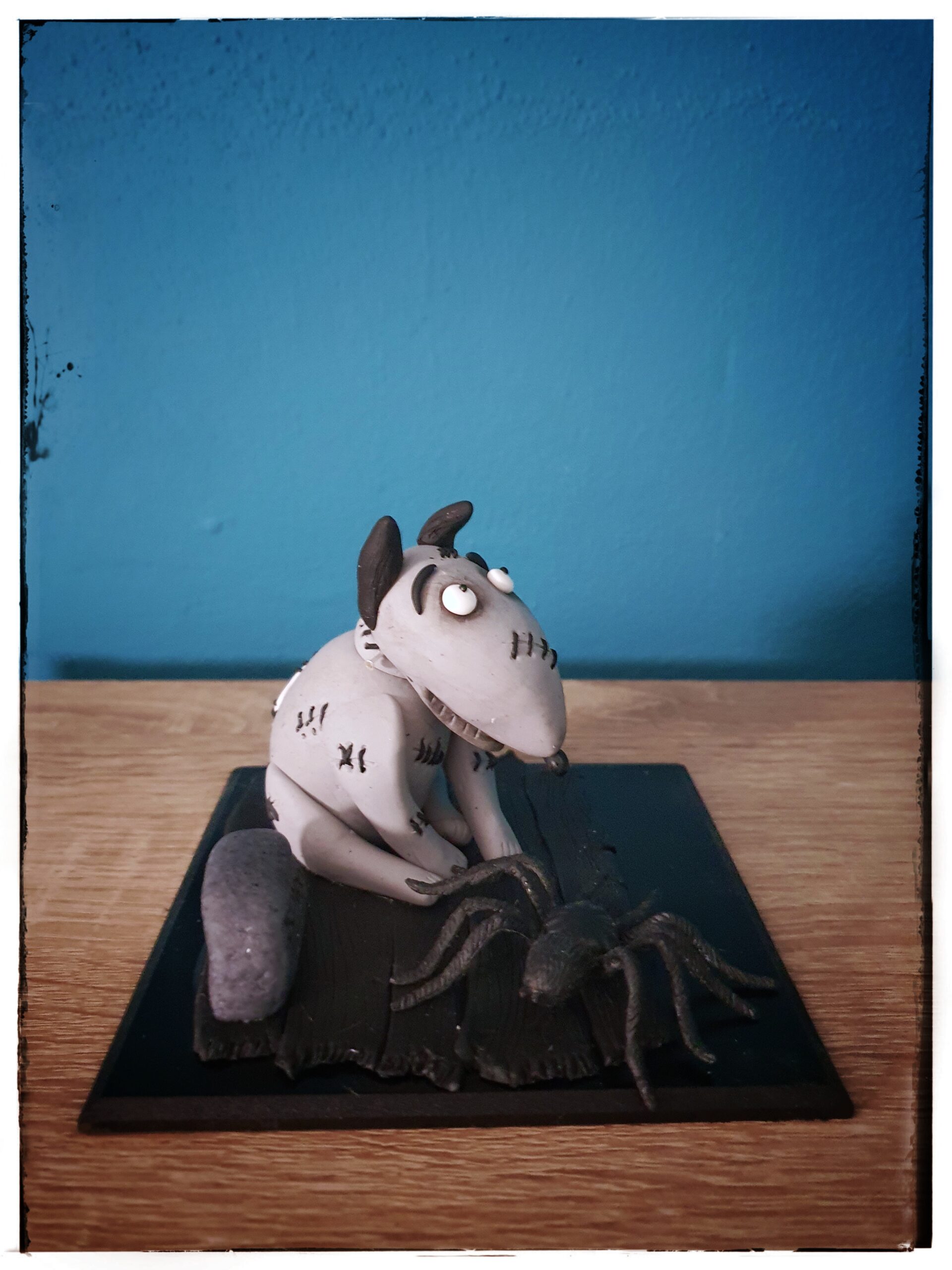Spooky Dog Figurine for Halloween Decor