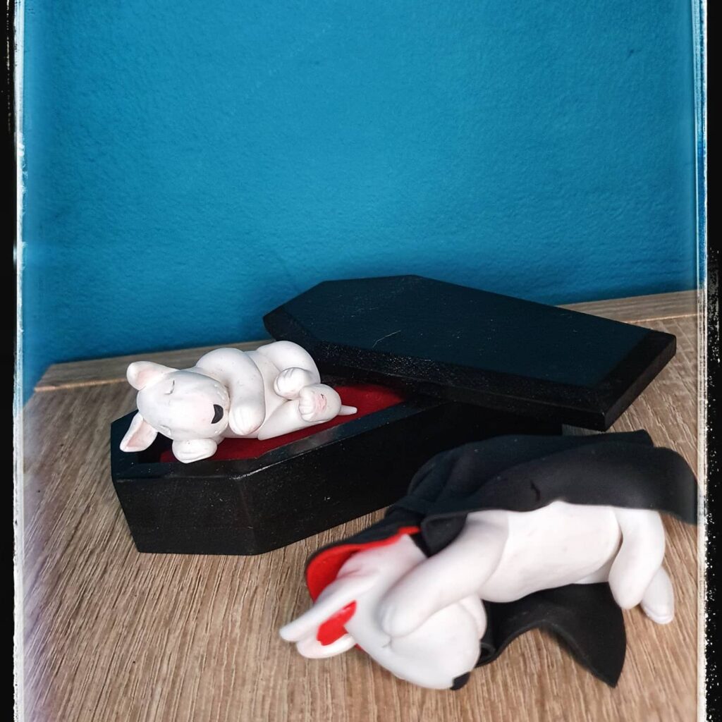 Dracula Bull Terrier Figurine