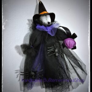 Bull Terrier Halloween decor