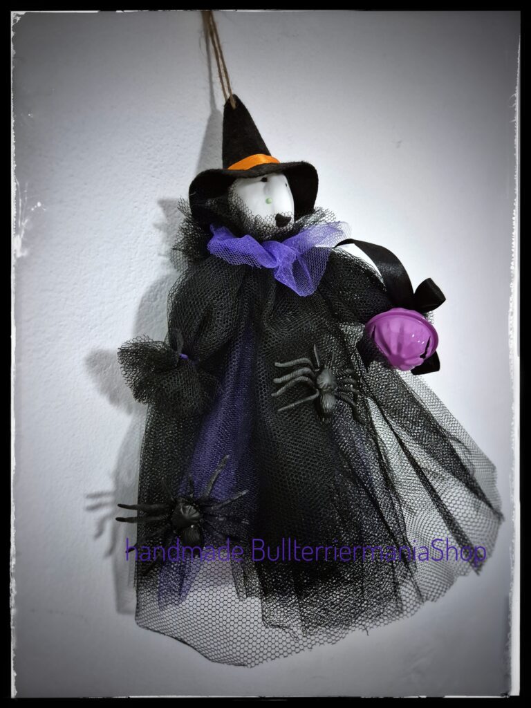 Bull Terrier Halloween decor