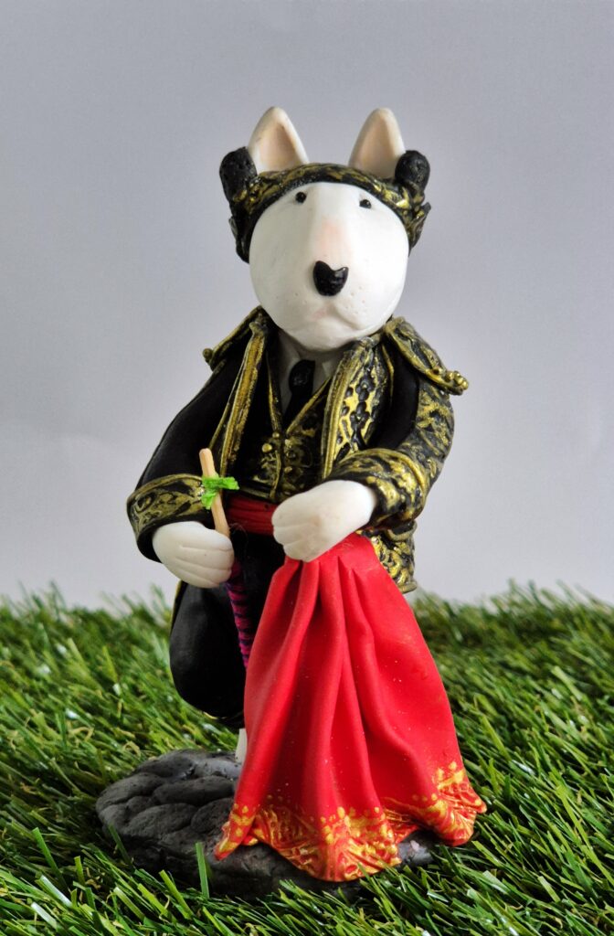 Bull Terrier Matador Figurine