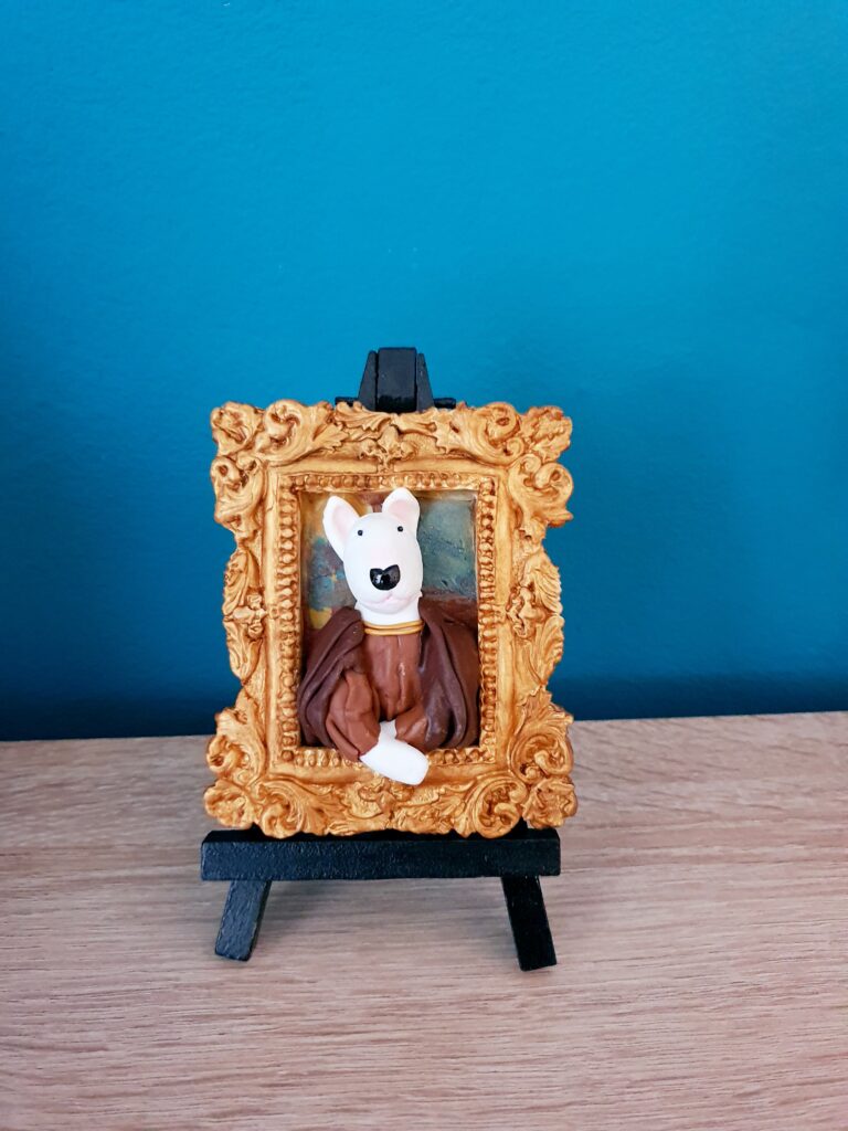Renaissance Bull Terrier Portrait
