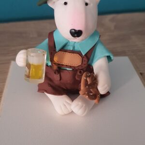 Oktoberfest Bull Terrier Figurine