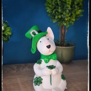 Handmade Irish Bull Terrier figurine