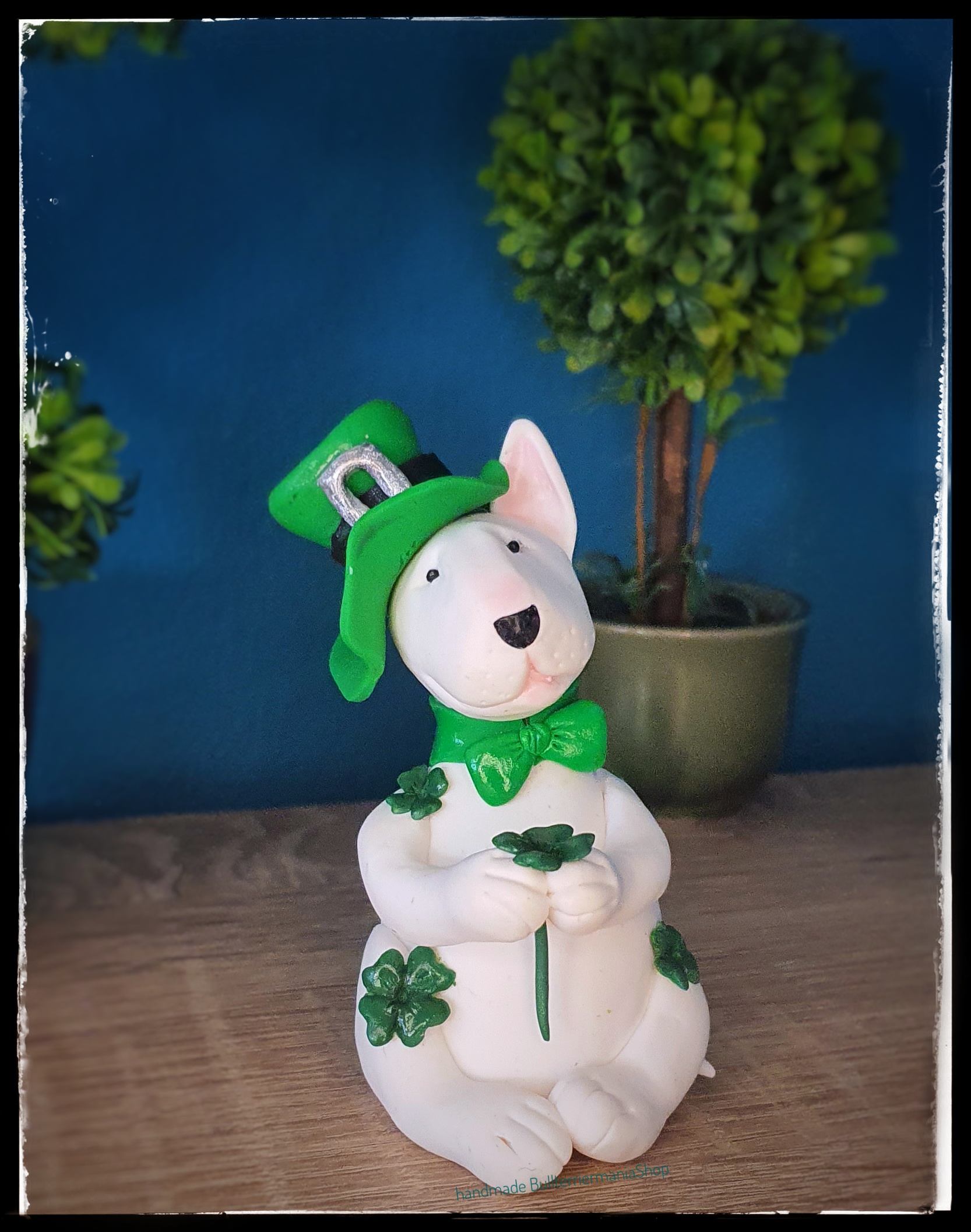 Handmade Irish Bull Terrier figurine