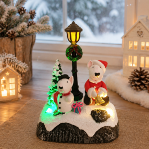 Bull Terrier Christmas gift decorationdecoration with LED lights